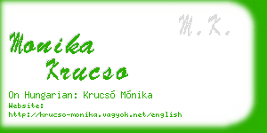 monika krucso business card