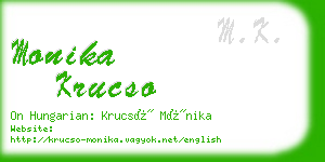 monika krucso business card